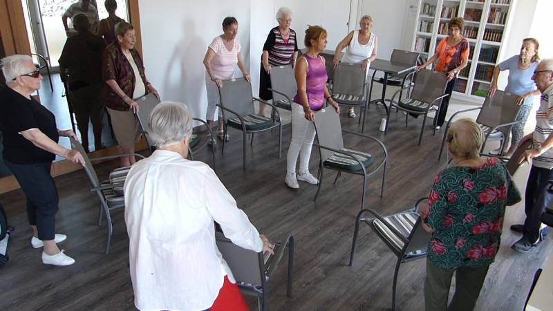 Cours de gym douce dans résidence pour seniors à Montpellier